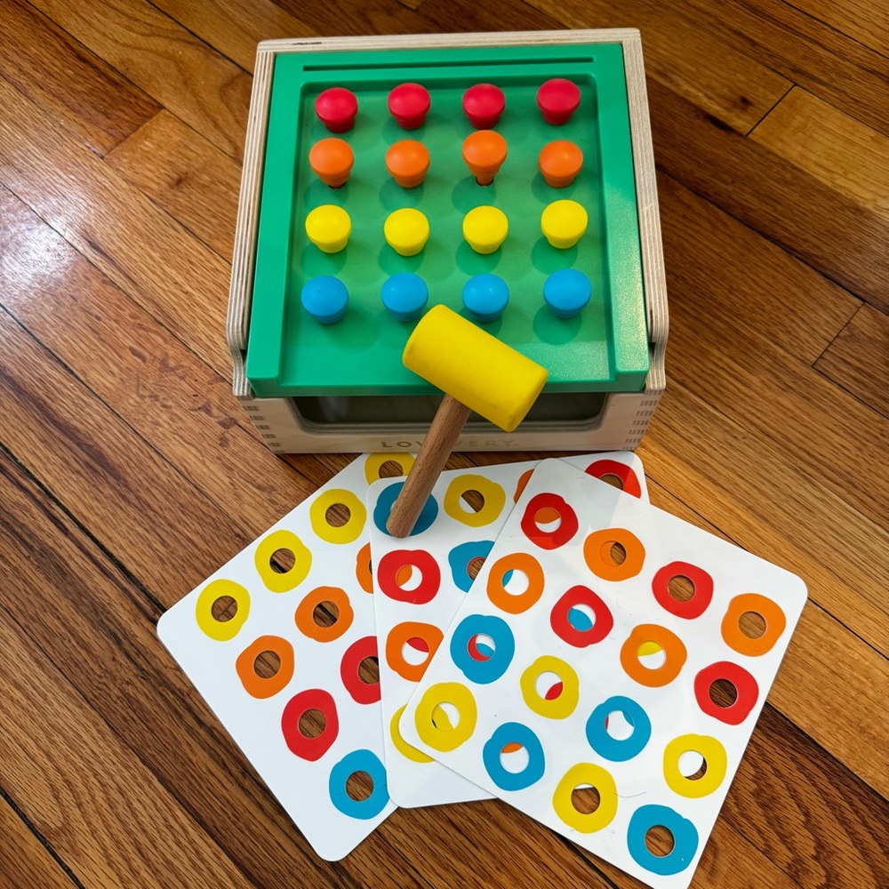 Lovevery Match and Hammer Peg Toy Set